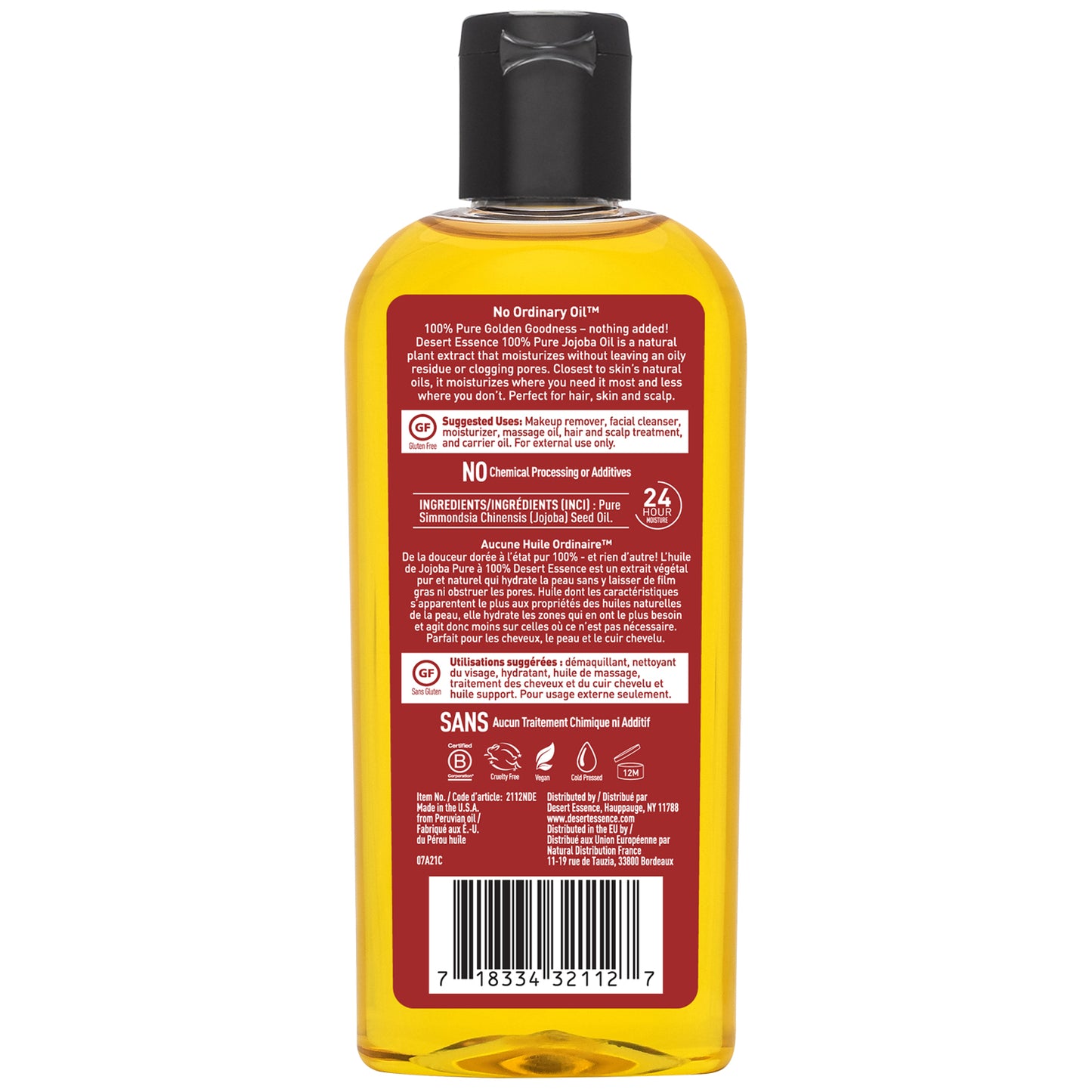 100% Pure Jojoba Oil, 8 Fl Oz Value Size