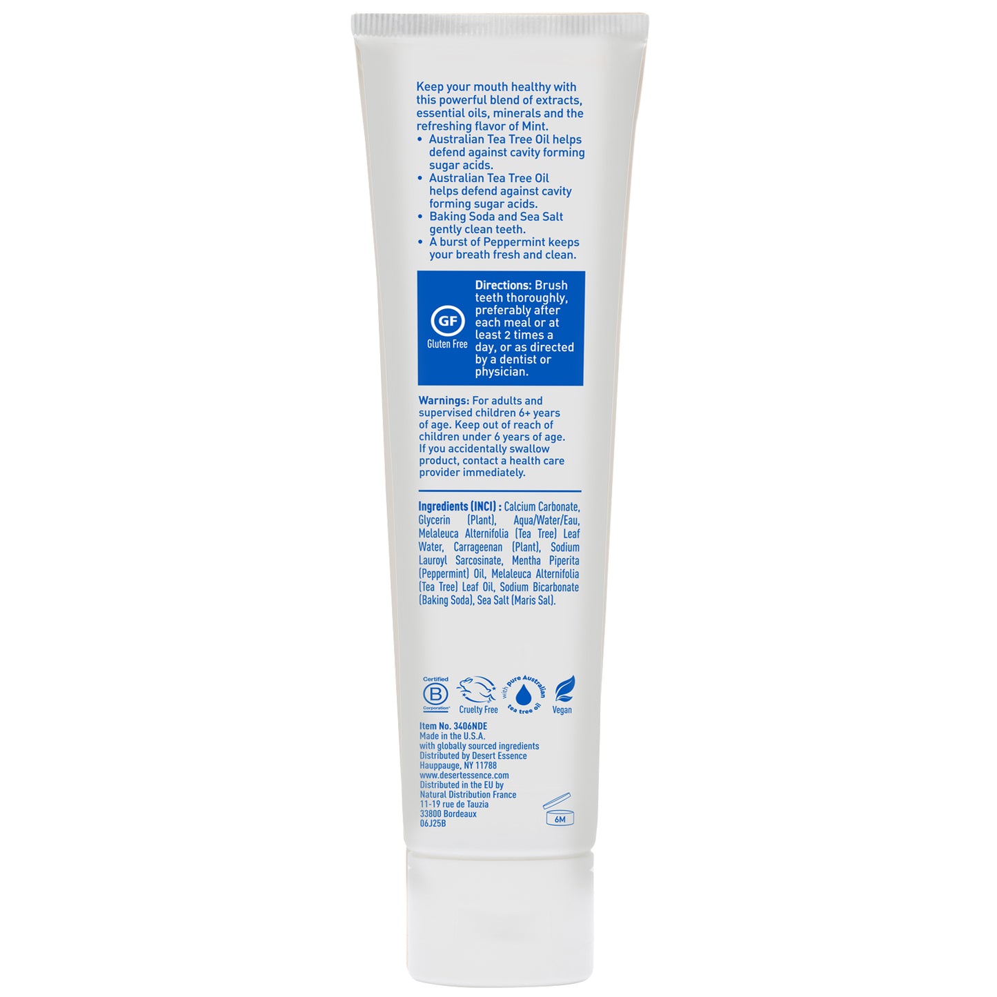 Tea Tree Oil Mint Toothpaste