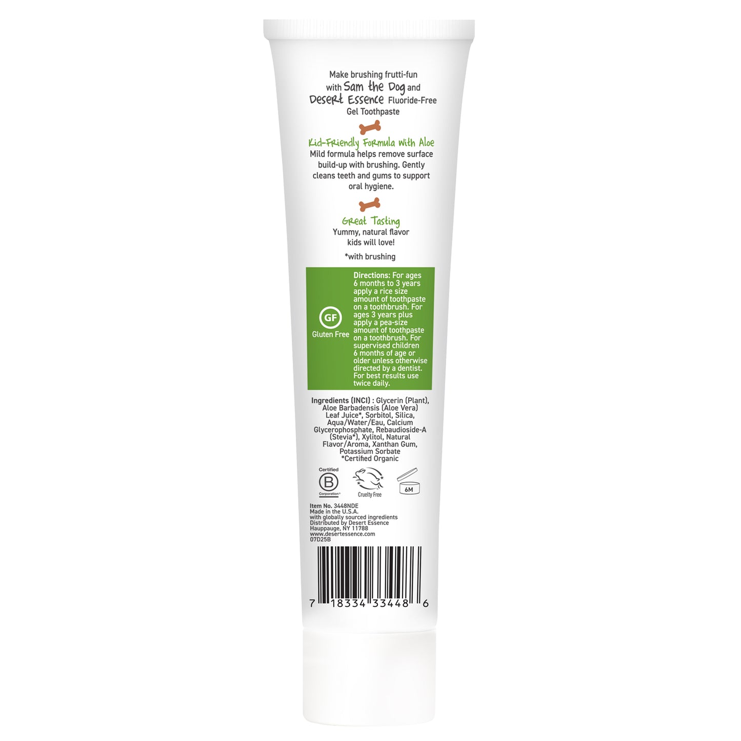 Tutti Frutti Gel Toothpaste for Kids