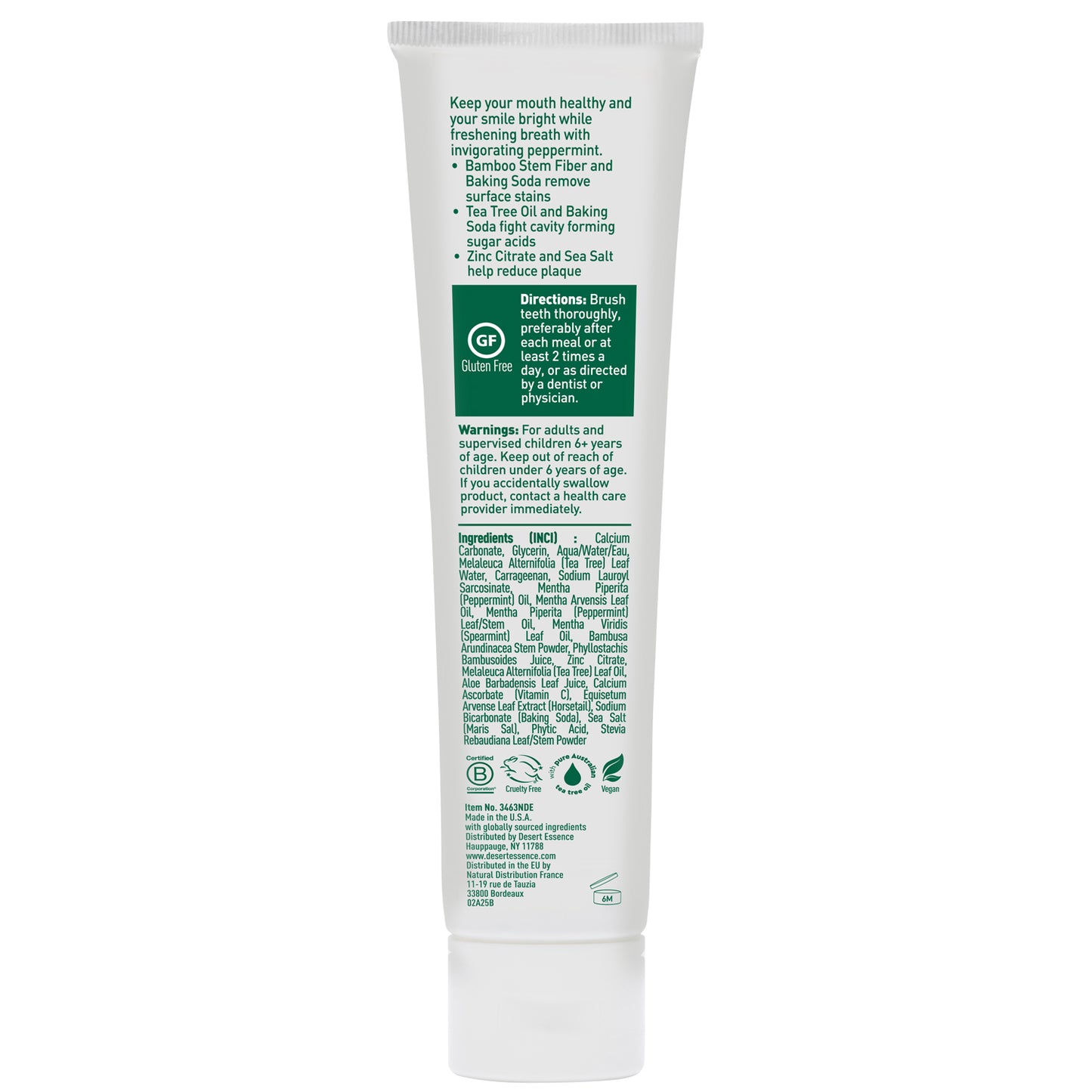 Tea Tree Oil Whitening Plus Toothpaste - Peppermint