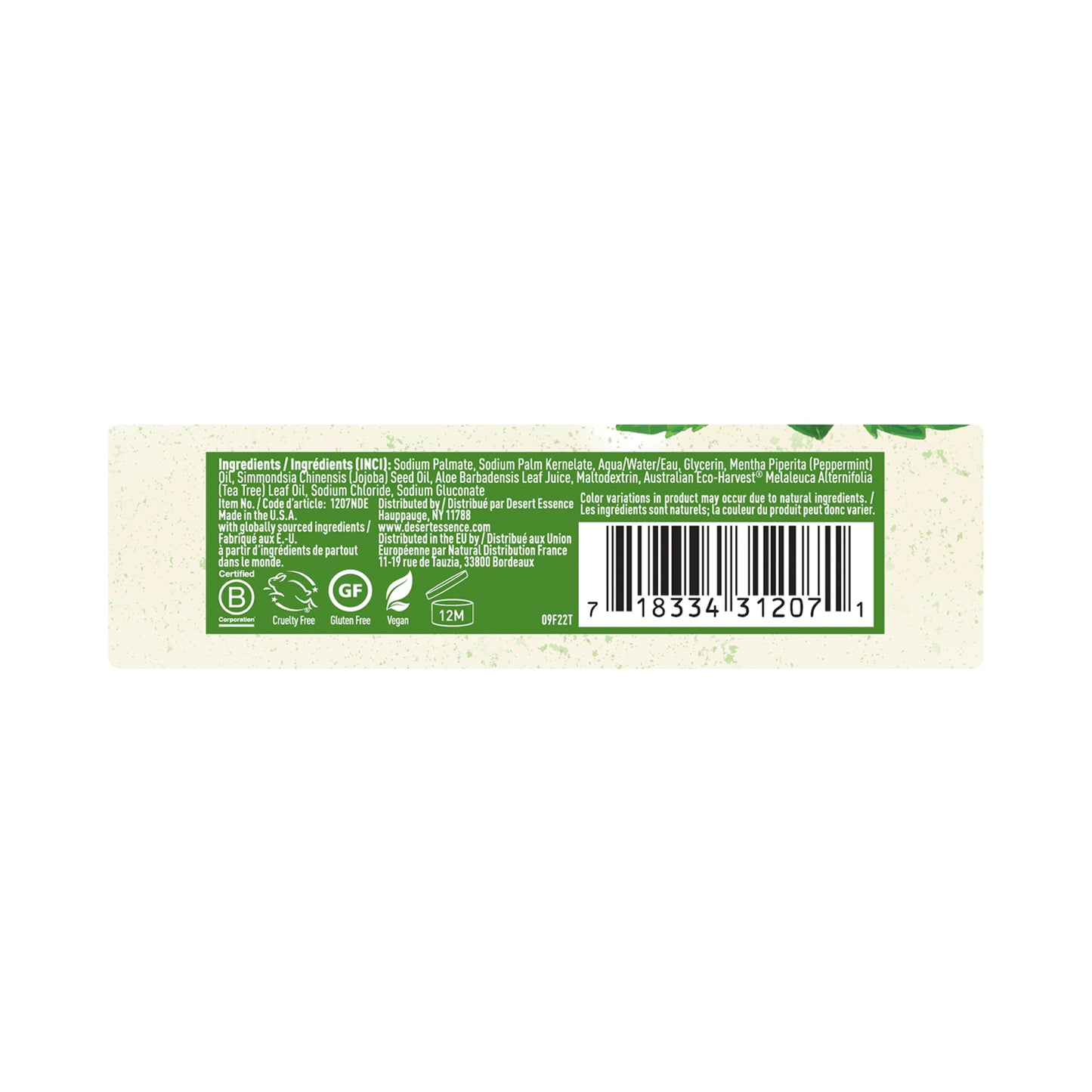 Peppermint Soap Bar