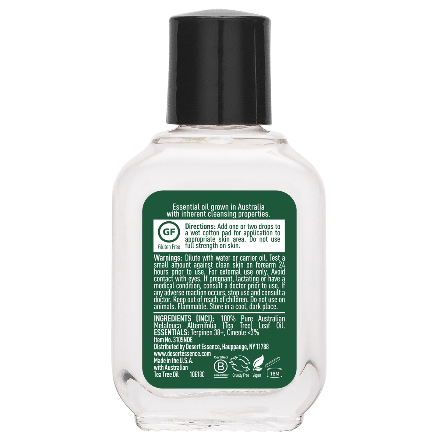 100% Australian Tea Tree Oil, 0.5 Fl Oz