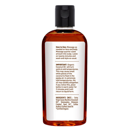 Organic Coconut, Jojoba & Coffee Oil