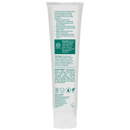 Tea Tree Oil & Neem Wintergreen Toothpaste