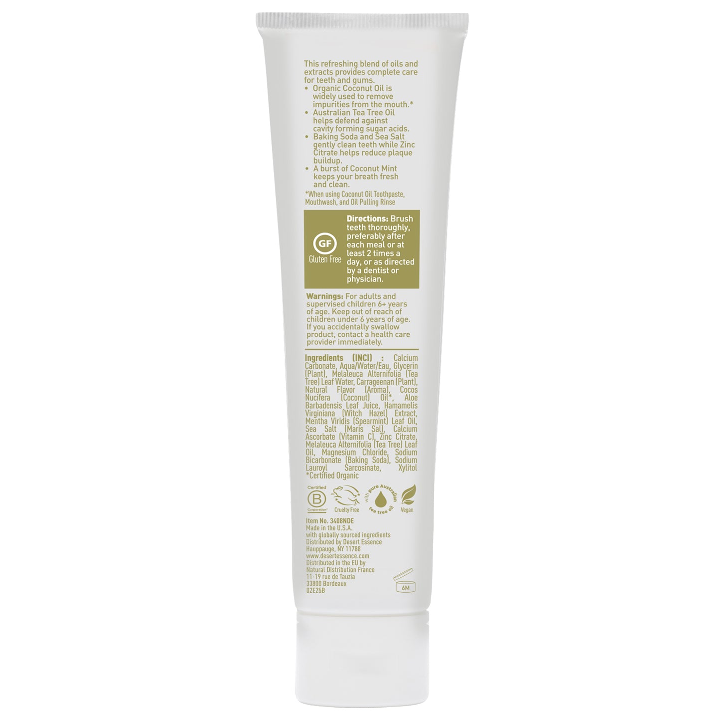 Coconut Oil Toothpaste