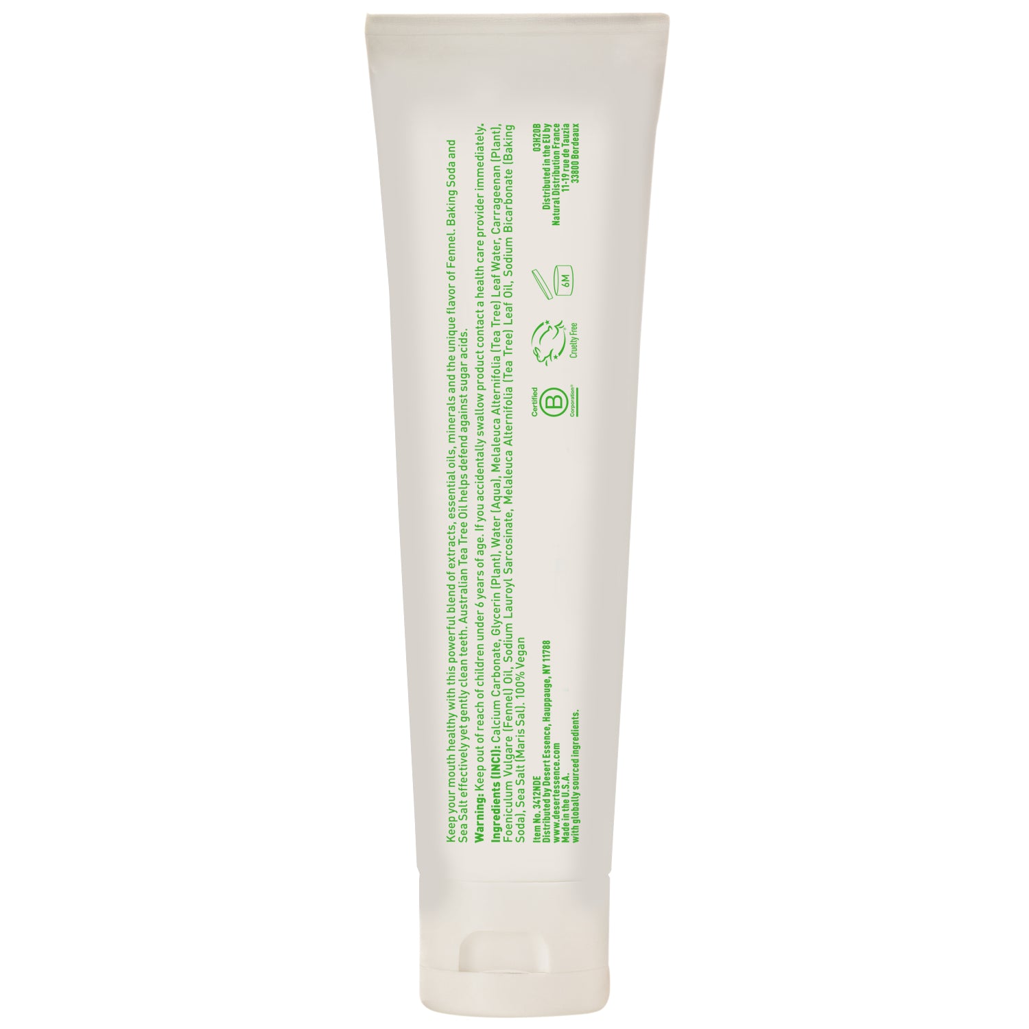 Desert Essence Tea Tree Oil Toothpaste