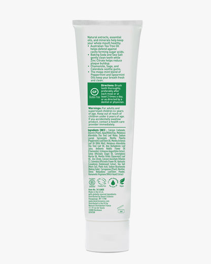 Tube of skincare product with green text on a white background