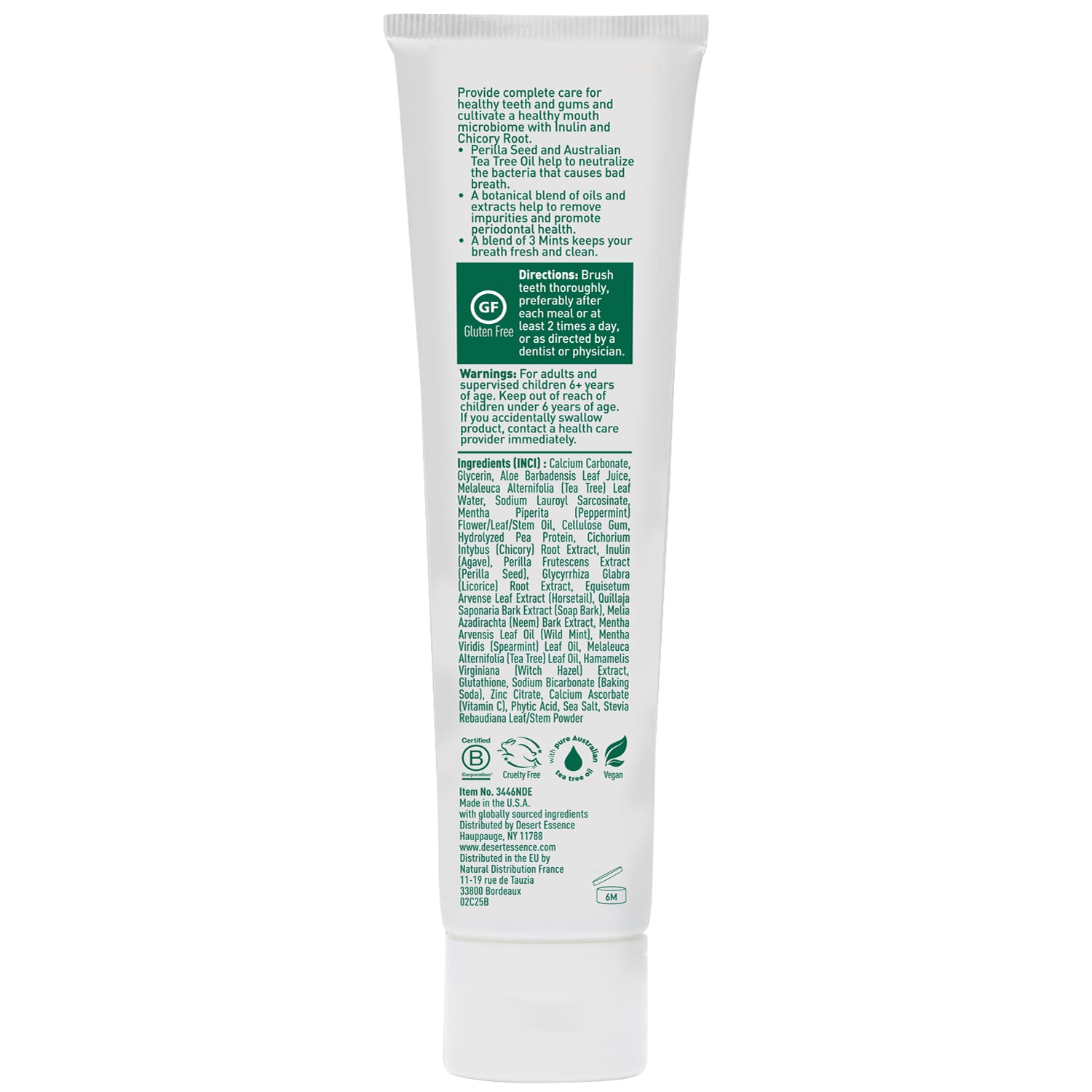 Prebiotic Botanical Mint Toothpaste | Desert Essence