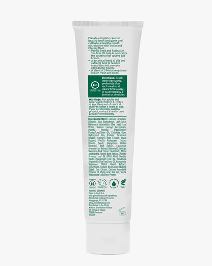 Tube of skincare product with green text on a white background