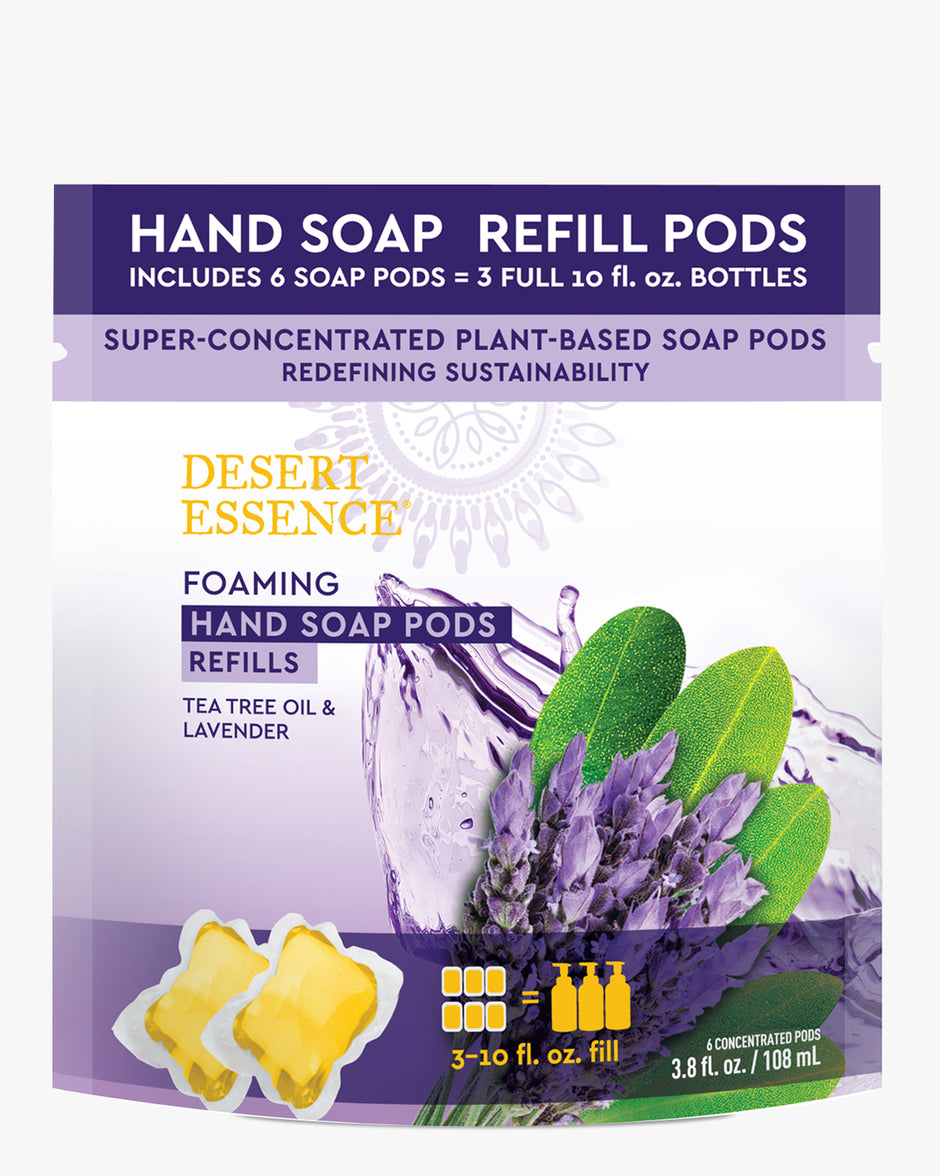 desert essence organic lavender tea tree oil Foaming Hand Soap Refill Pods: Lavender