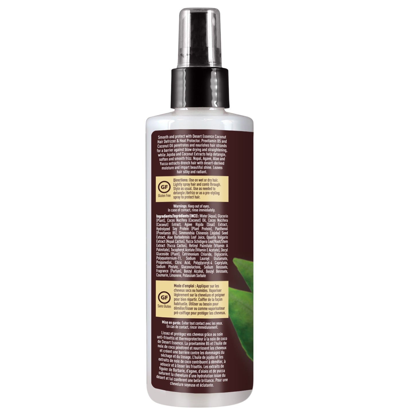 Coconut Hair Defrizzer & Heat Protector Spray