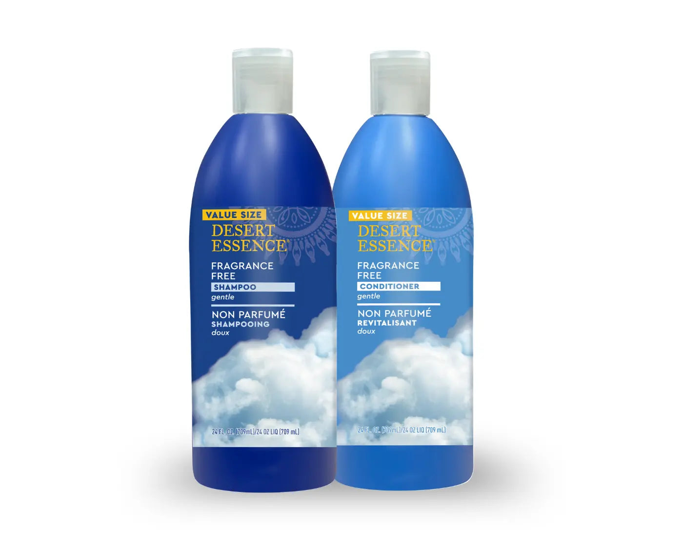 Fragrance-Free Shampoo & Conditioner Set — Value Size 24 oz