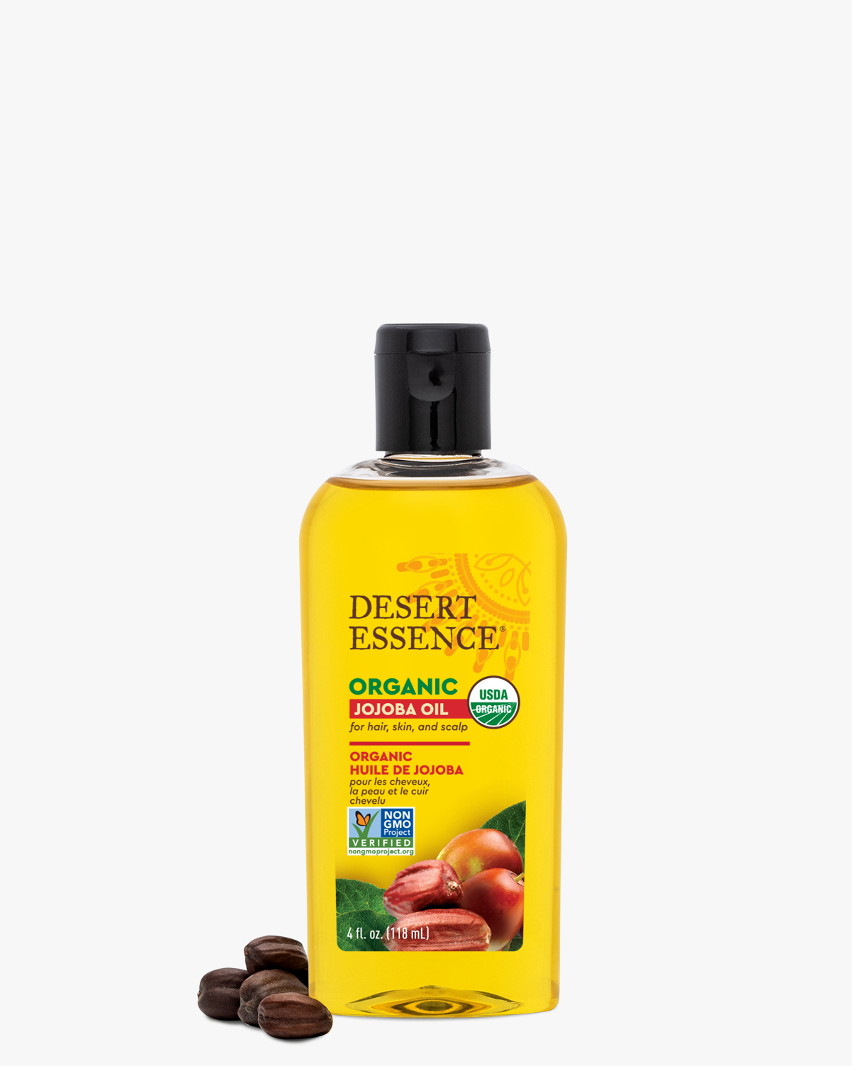 Organic Jojoba Oil for Hair, Skin & Scalp | Desert Essence