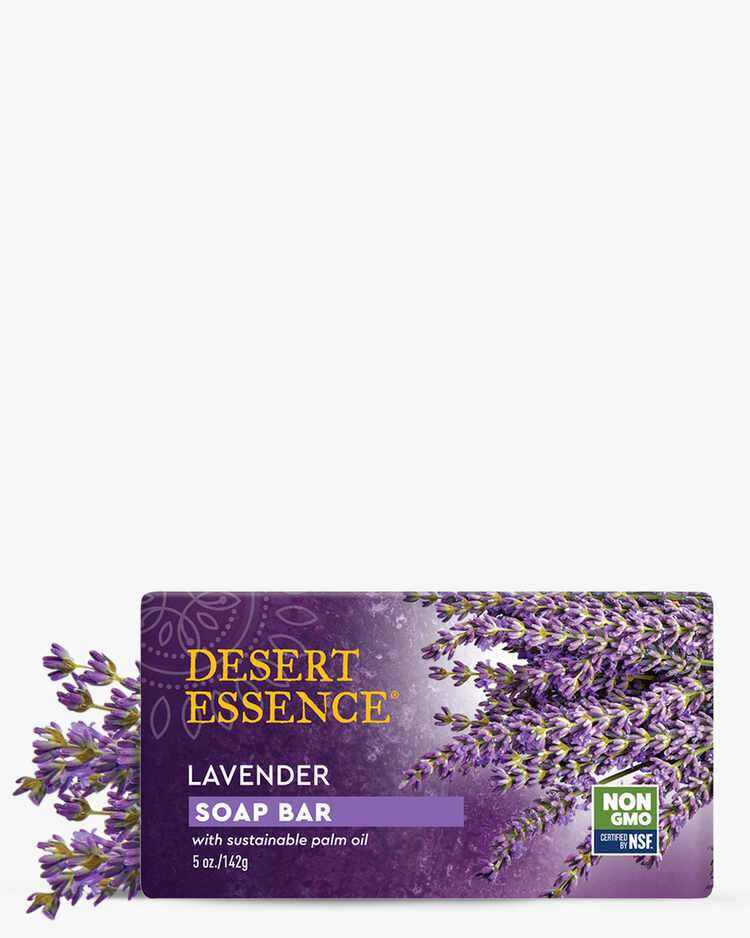 Vegan Lavender Soap Bar with Eco-Harvest Tea Tree Oil