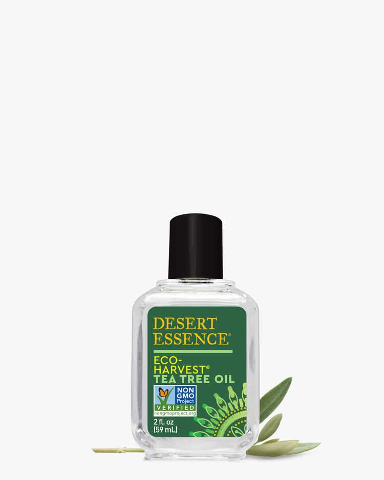 2 fl. oz. bottle of the Desert Essence Eco-Harvest Tea Tree Oil alternative view.