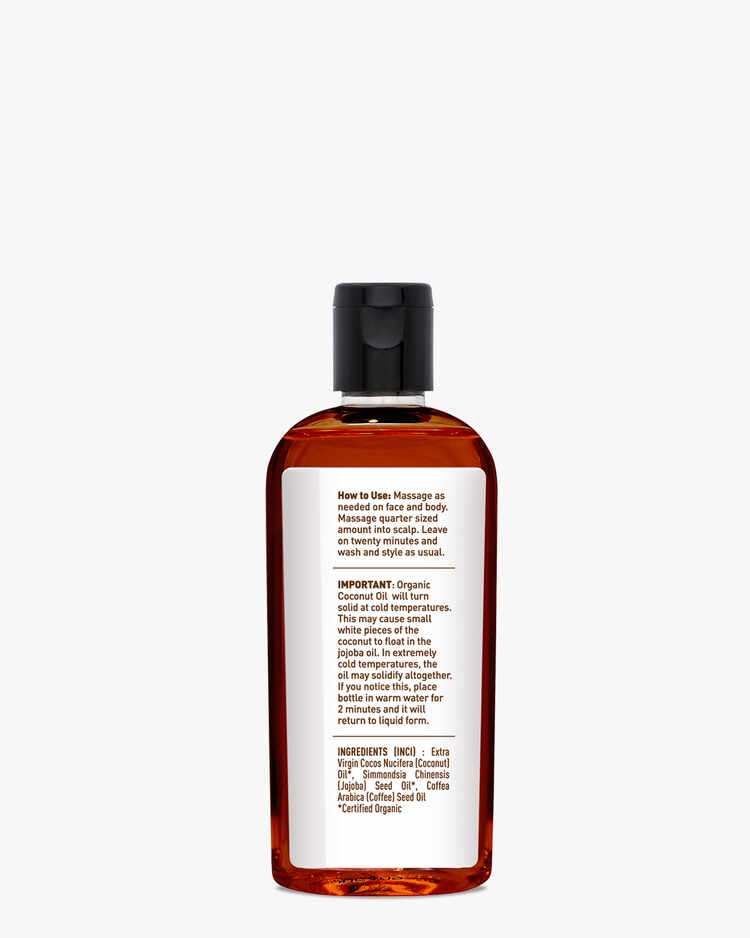 Organic Coconut, Organic Jojoba, and Pure Coffee Oil for Body, Face, and Scalp