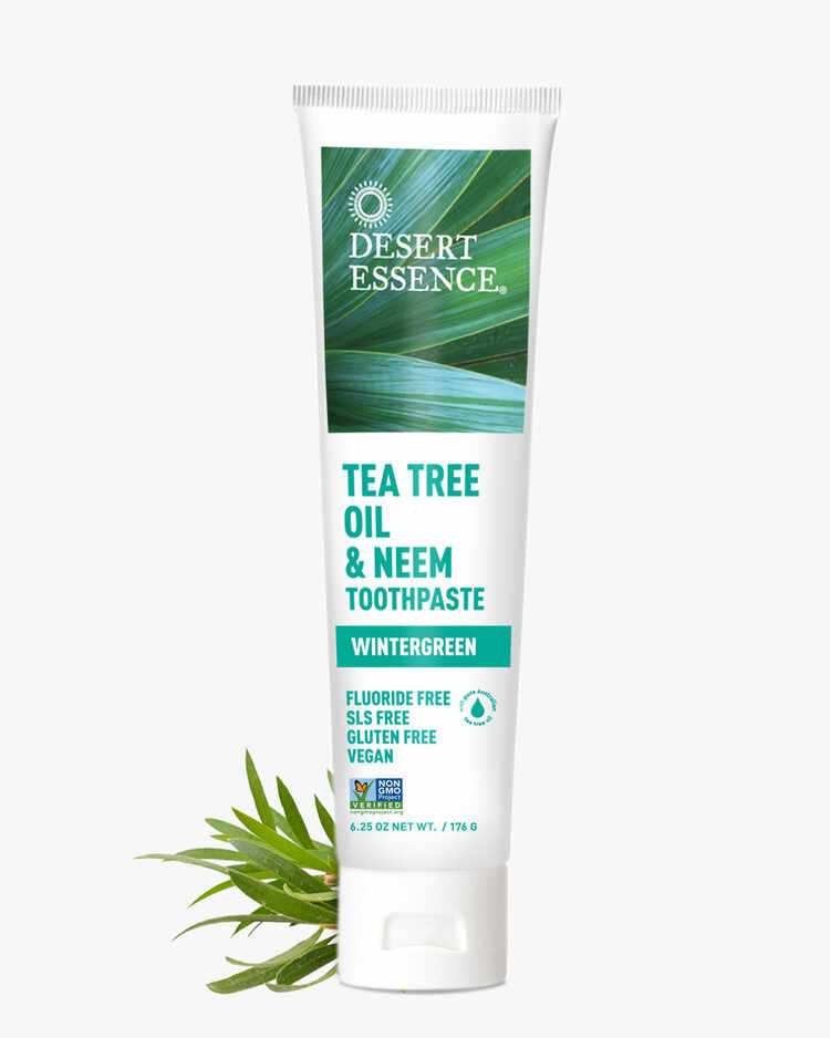6.25 oz. tube of the Tea Tree Oil and Neem Toothpaste Wintergreen by Desert Essence-2.