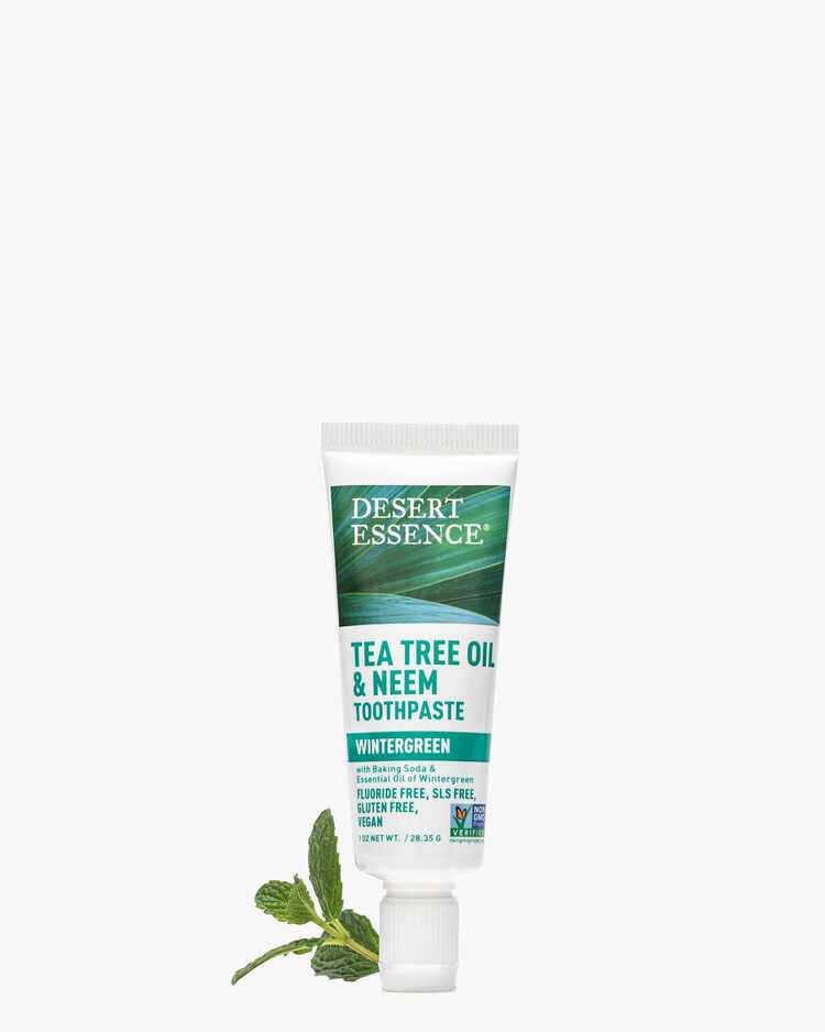 Tea Tree Oil & Neem Toothpaste Wintergreen Travel Size