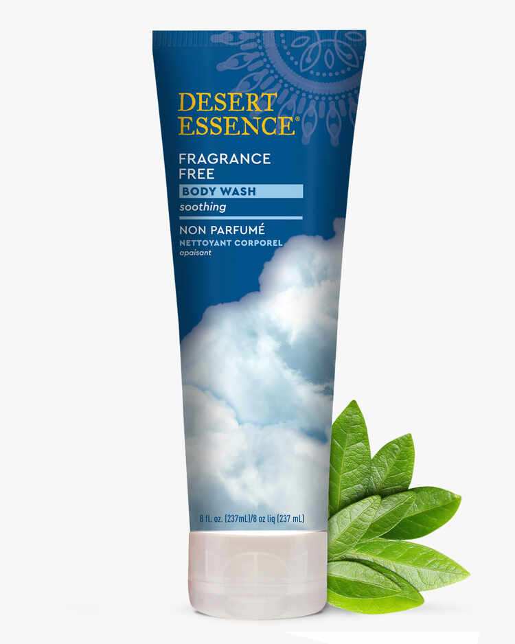8 fl. oz. tube of the Fragrance-Free Soothing Body Wash by Desert Essence - alternative.