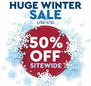 50% Off Winter Sale - January 2023