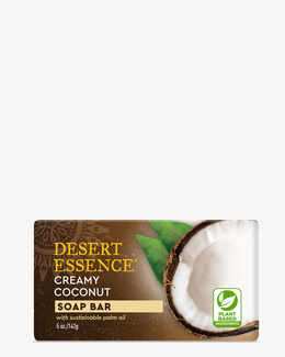 5 oz. of Desert Essence Creamy Coconut Soap Bar.