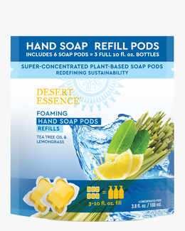 Foaming Hand Soap Refill Pods, Tea Tree Oil & Lemongrass - Front Label