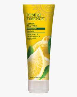 8 fl. oz. tube of the Lemon Tea Tree Clarifying Shampoo by Desert Essence.
